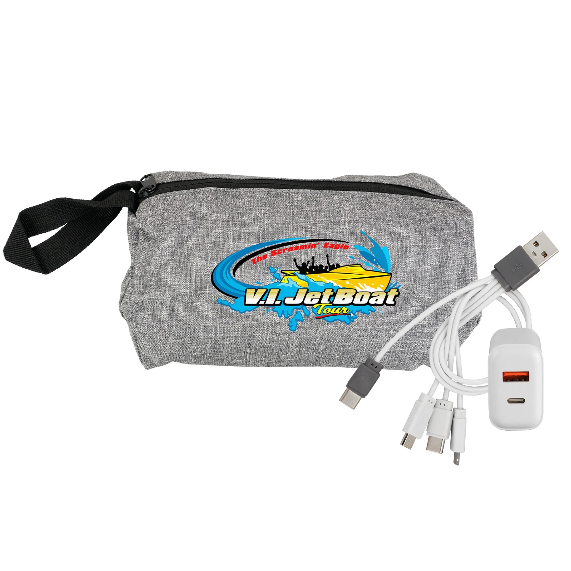 Recycled Travel Pouch Fast Charger Set 2