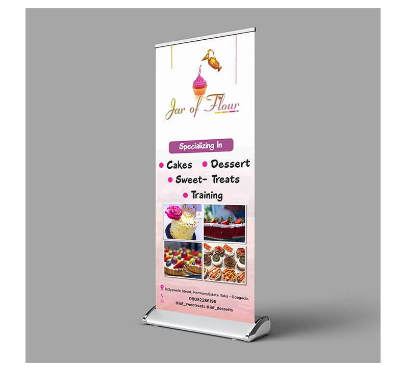 Heavy Duty Retractable Roll Up Banner Stand 5