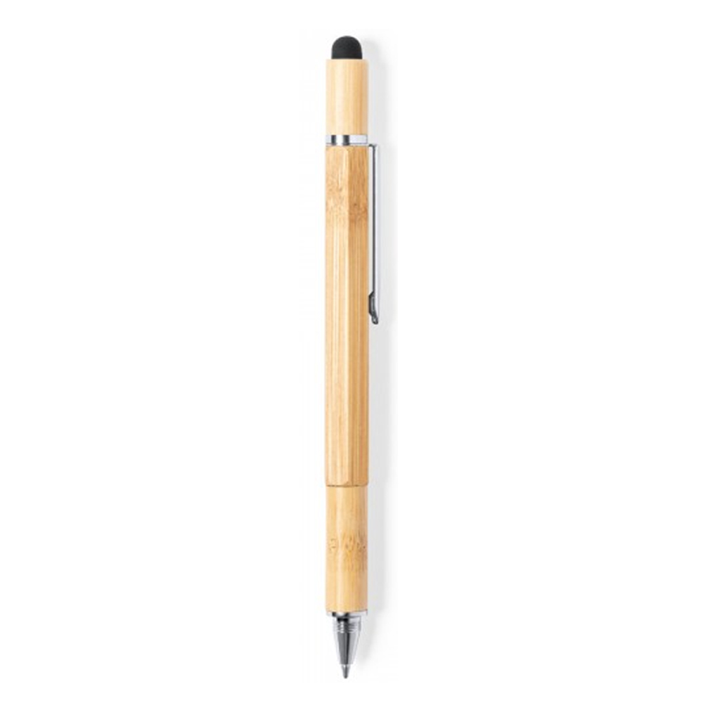 Bamboo Multi-Tool Pen - 6-in-1 Stylus, Ruler & Level 5