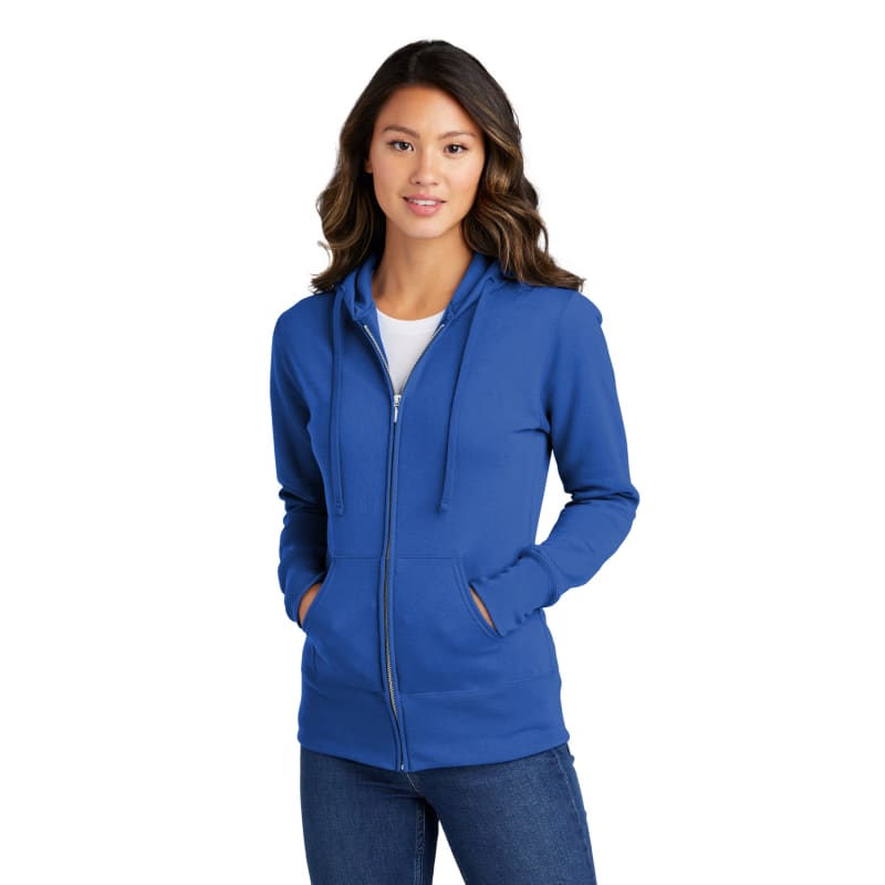 Port & Company Women's Core Fleece Full-Zip Hooded Sweatshirt., custom hoodie or sweatshirt with logo imprint 66