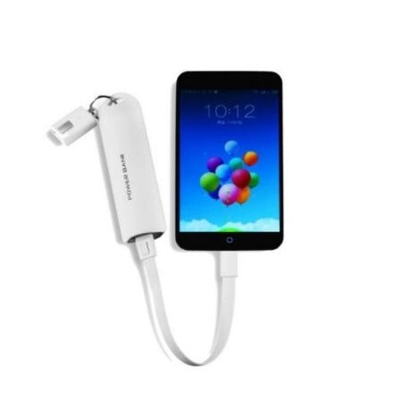 2000mA key chain power bank with cable 8