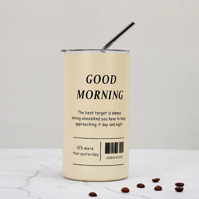Custom 20 oz Stainless Steel Coffee Mug with Lid and Straw 4