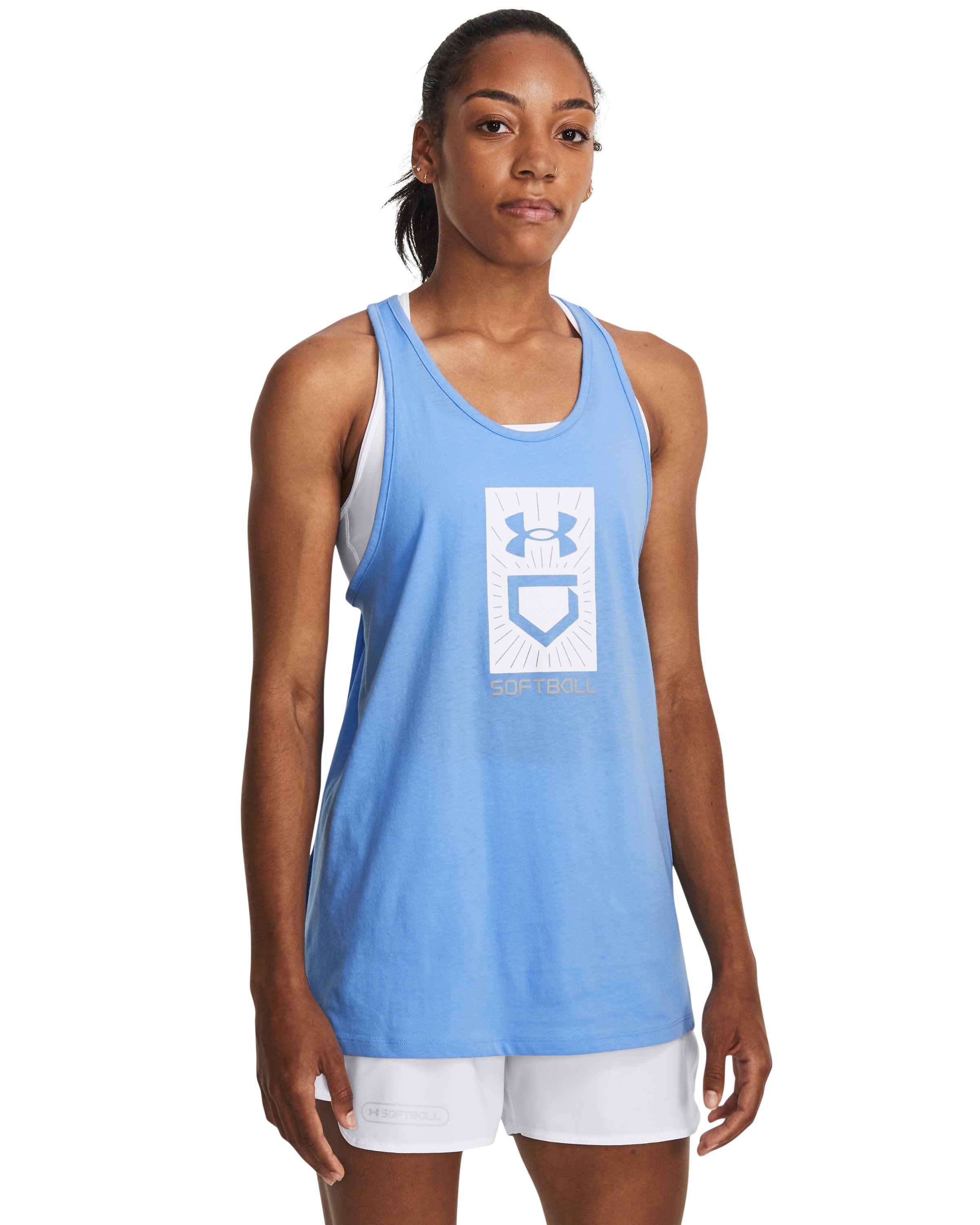 Women's UA Softball Plate Tank  3