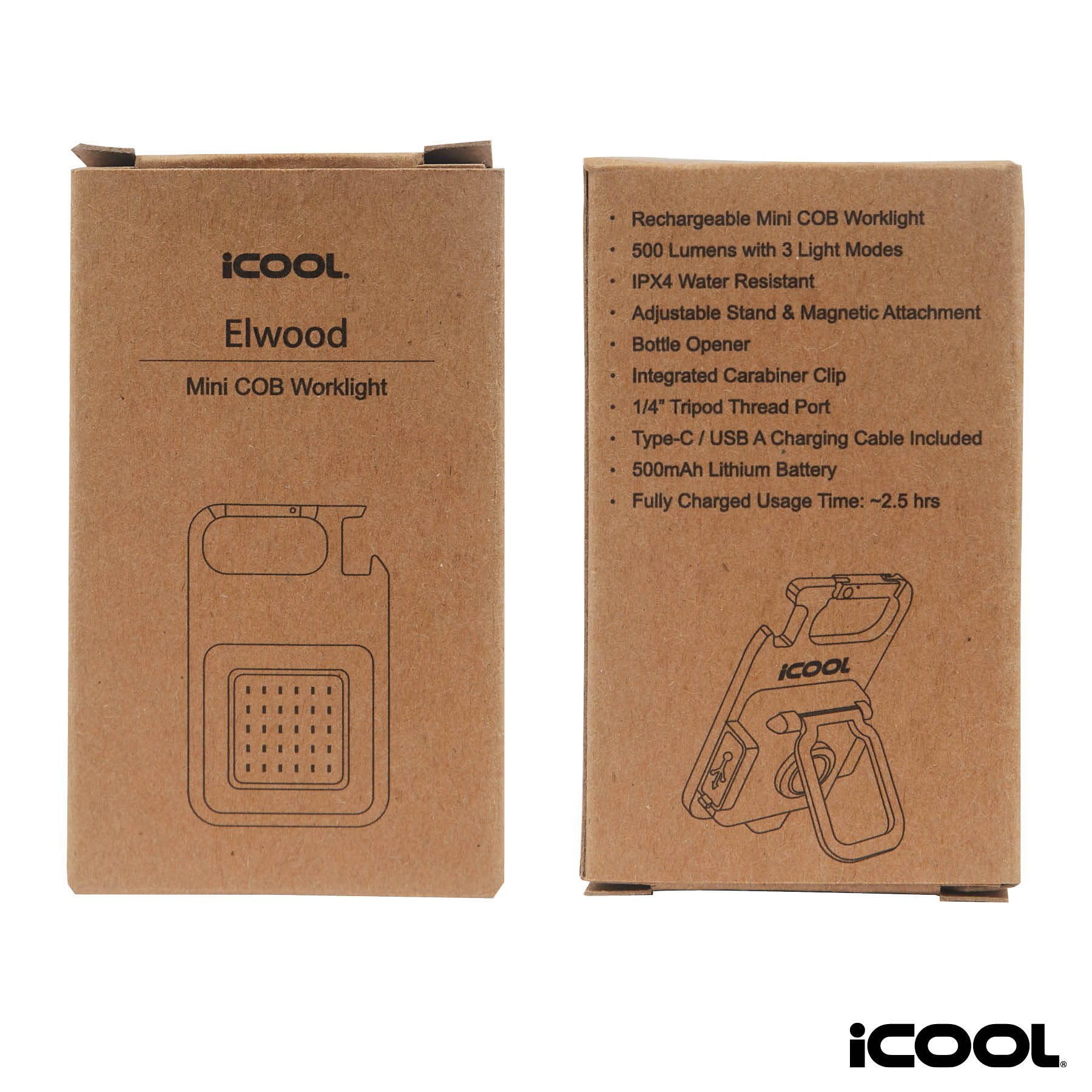 iCOOL Elwood Rechargeable Multi-Function COB Emergency Worklight 24