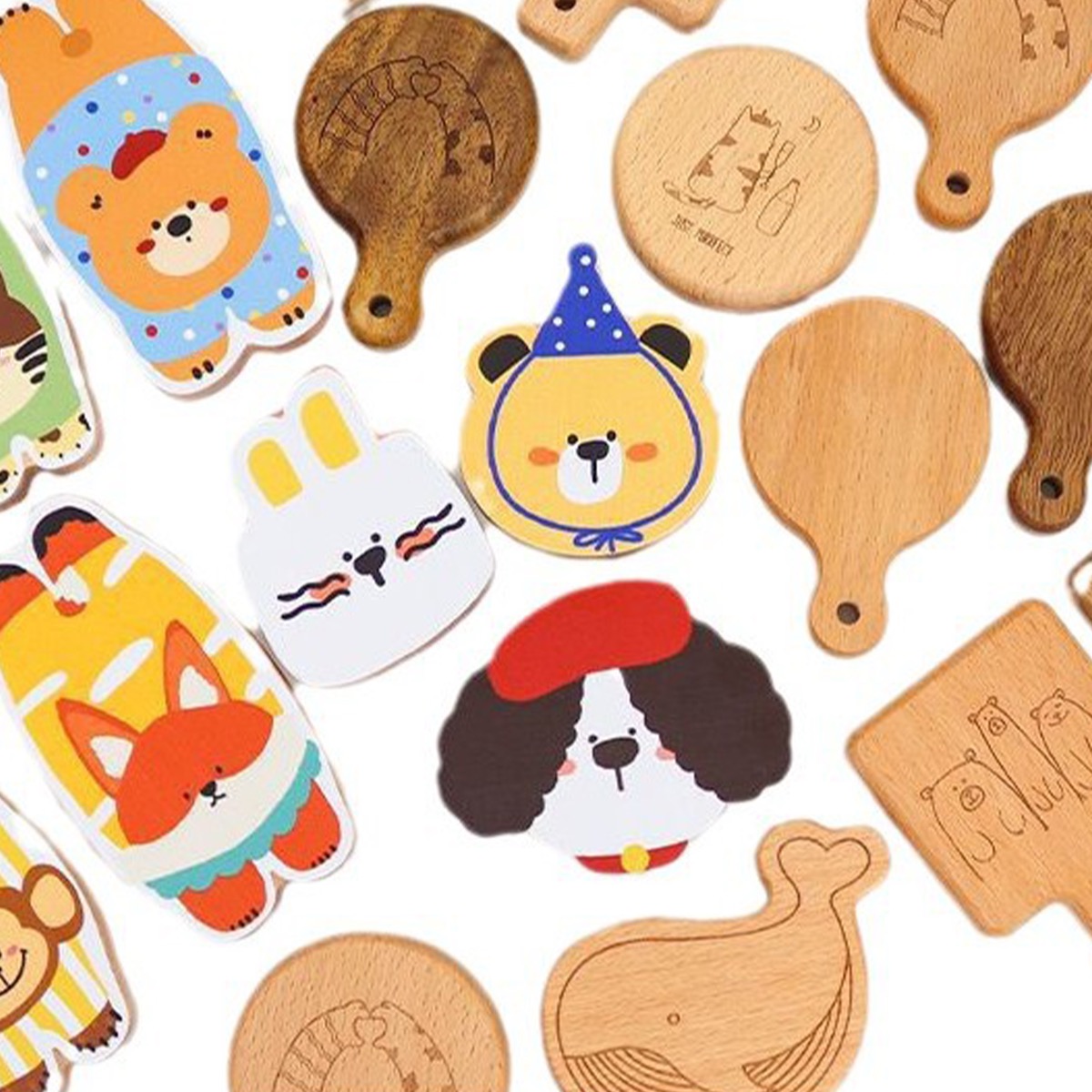 Wooden Magnetic Bottle Opener Bamboo Coaster 3
