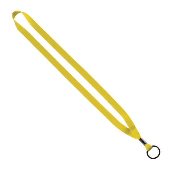 1/2" Polyester Lanyard with Metal Crimp & Split-Ring 5
