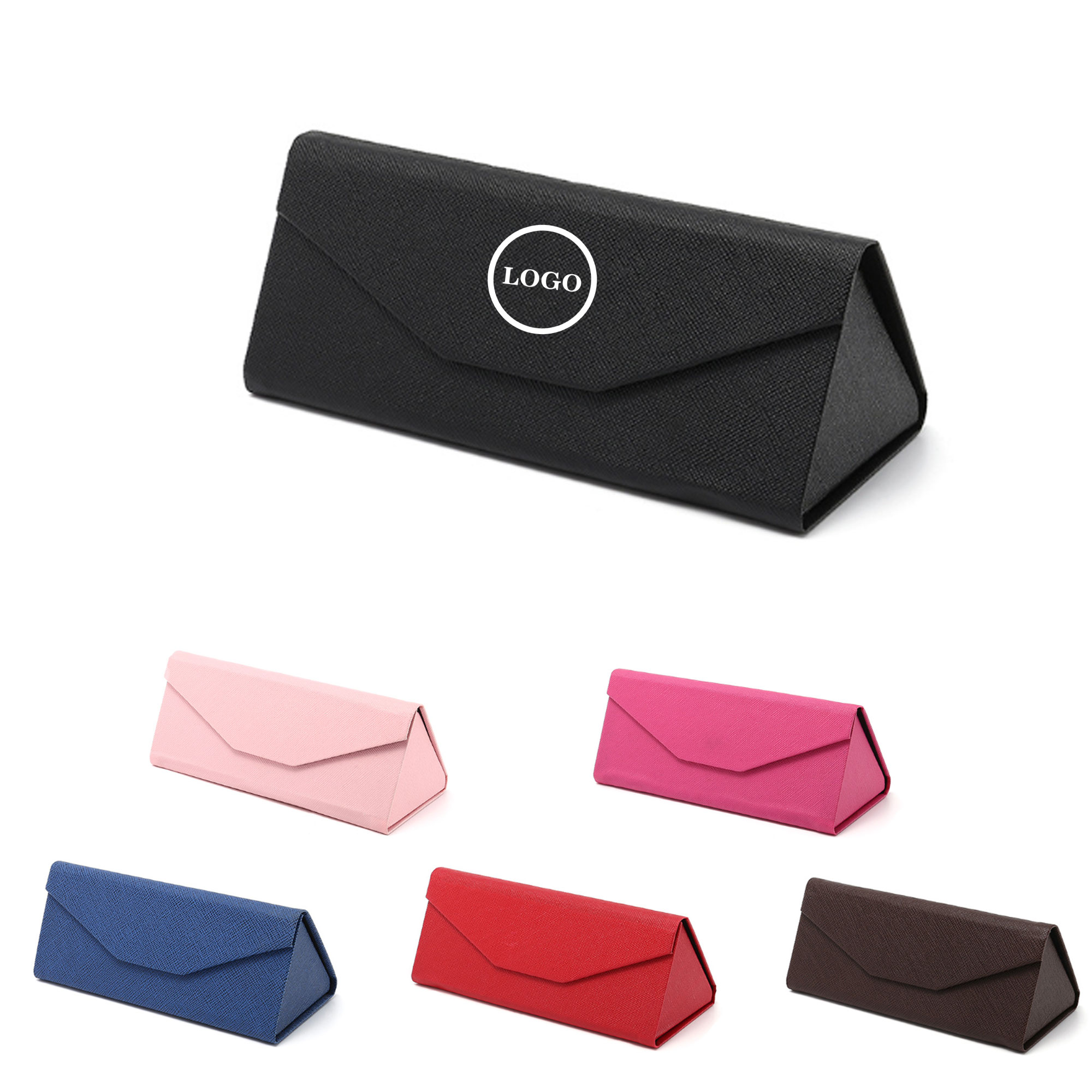 Stylish Foldable Eyeglass Case with Flip Closure 2