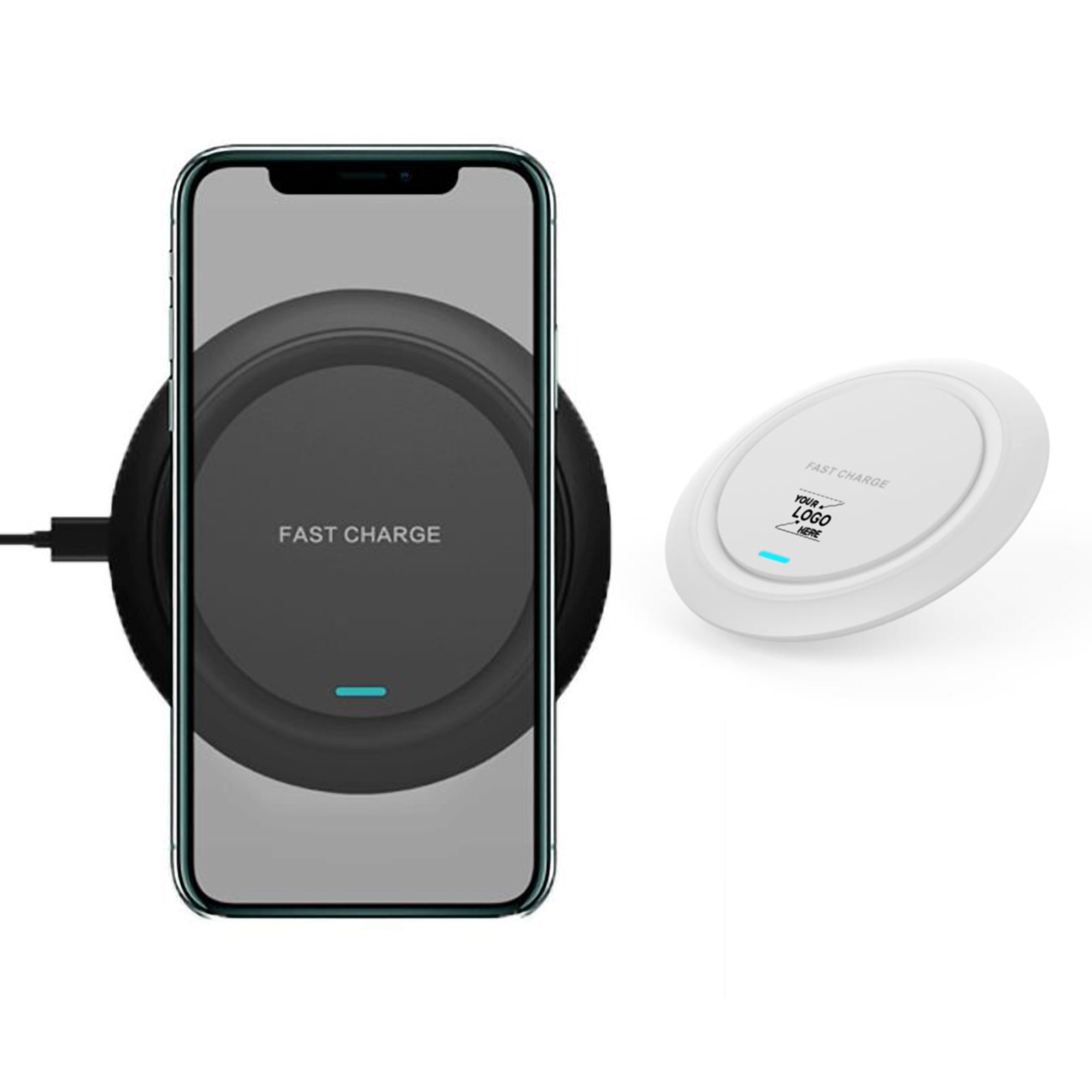 Fast Charging ABS Qi Wireless Phone Charger 5
