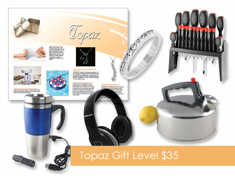 $35 Gift of Choice (Topaz Level) Gift Booklet