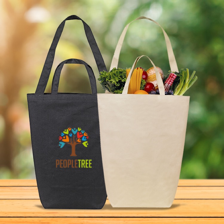 Eco Cotton Hand & Shoulder Bag, custom tote bag with logo imprint 5