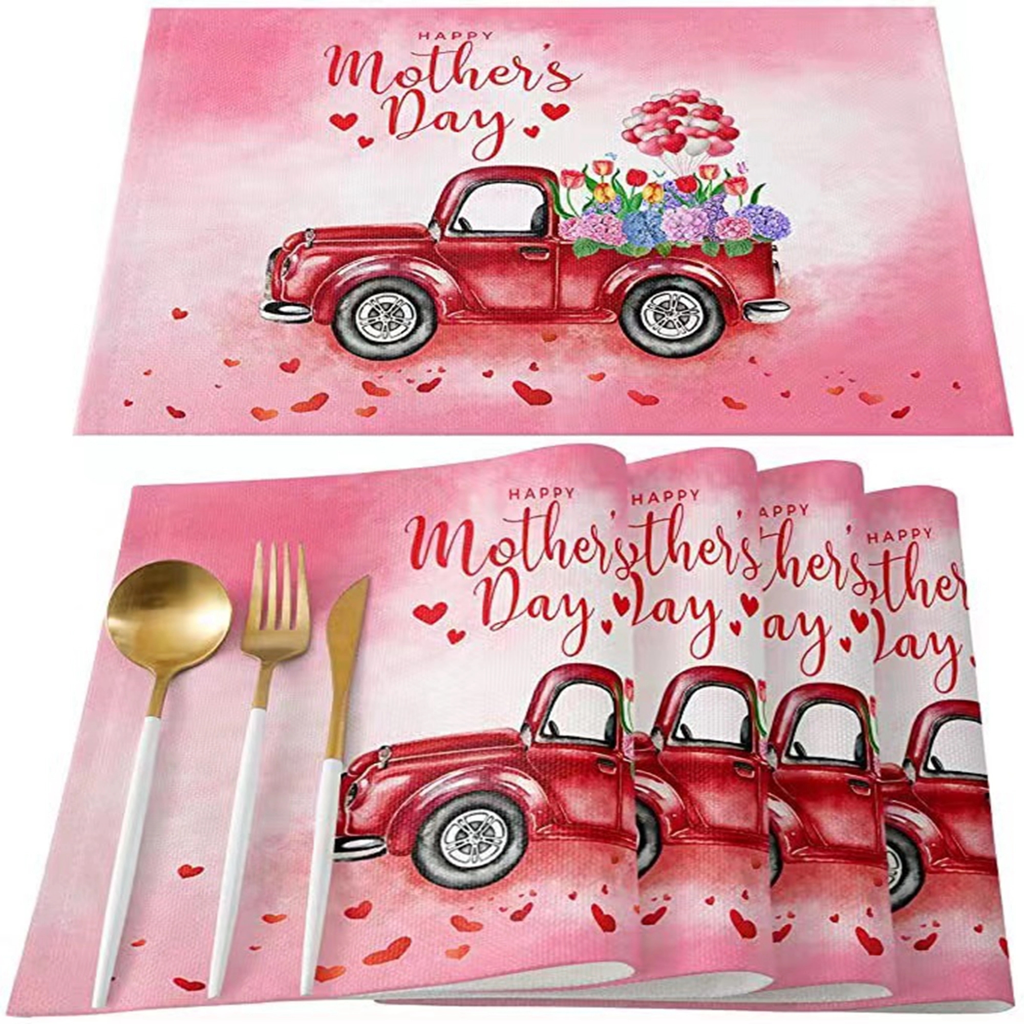 Decorations Natural Linen Placemats  of Dining Room 6