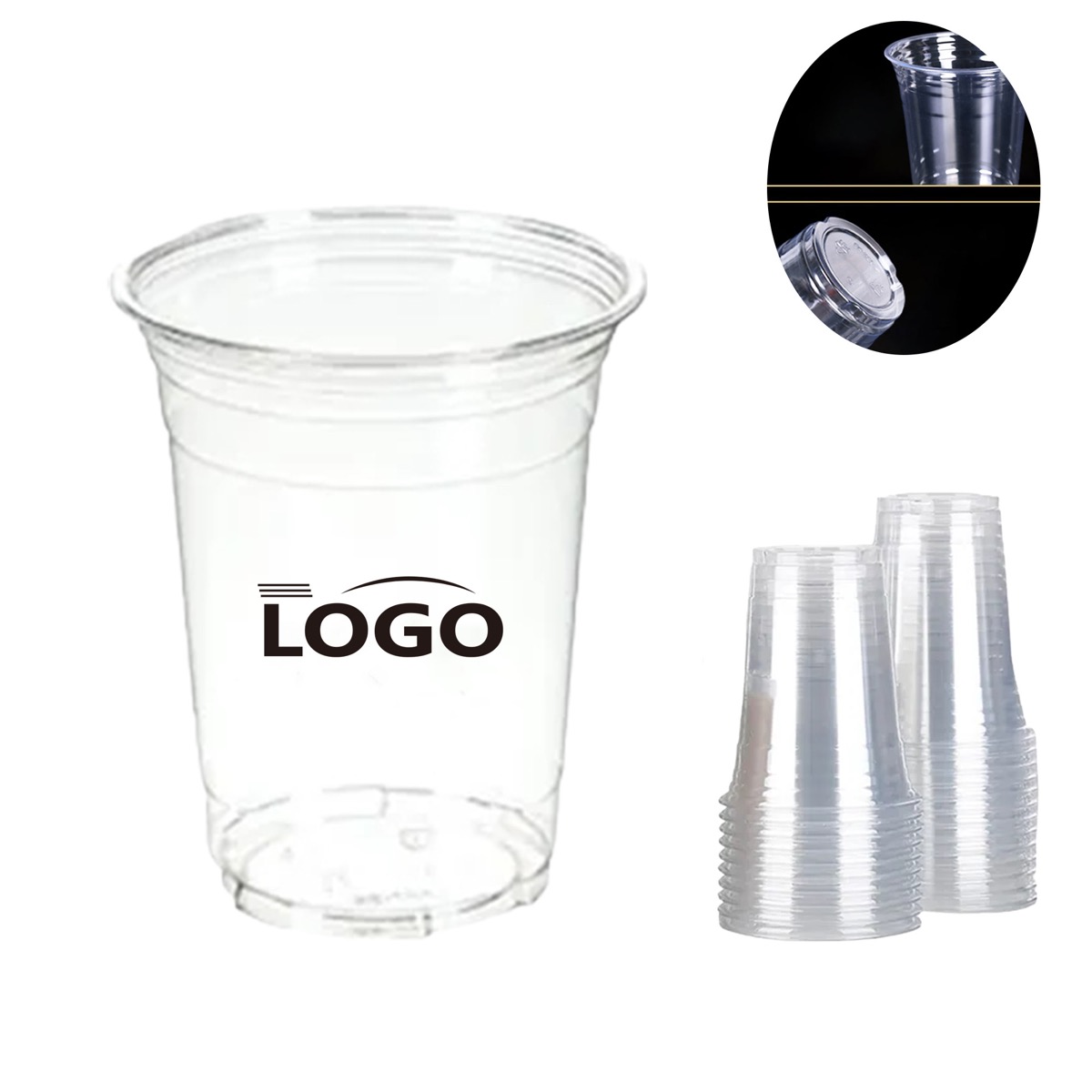 16oz PET Clear Disposable Cup 2