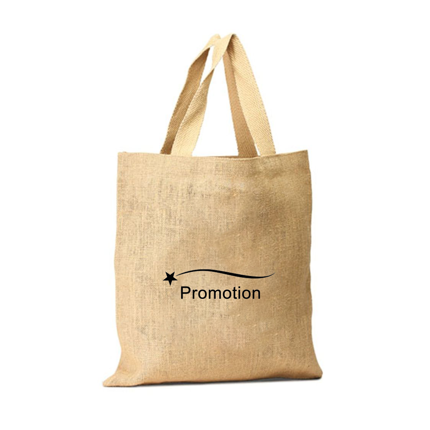 Unlaminated Jute Shopping Bag, custom tote bag with logo imprint 2