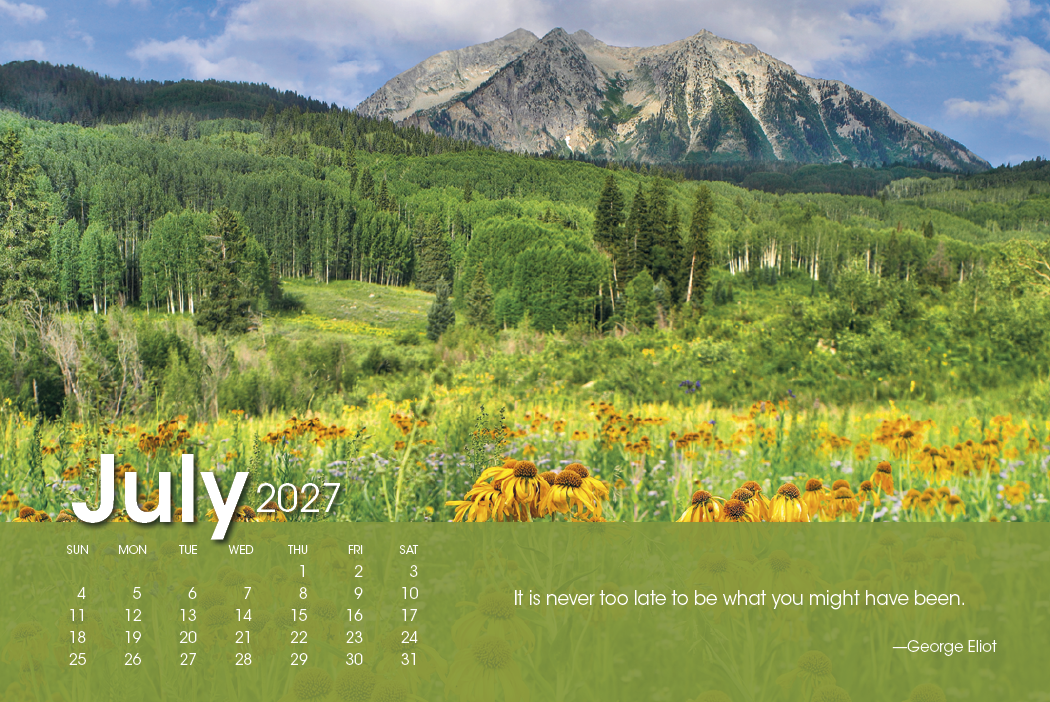 Triumph® Calendars Scenic Moments Large Desk Calendar 41