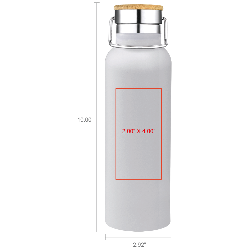 Smith 20oz Stainless Steel Bamboo Cap Water Bottle