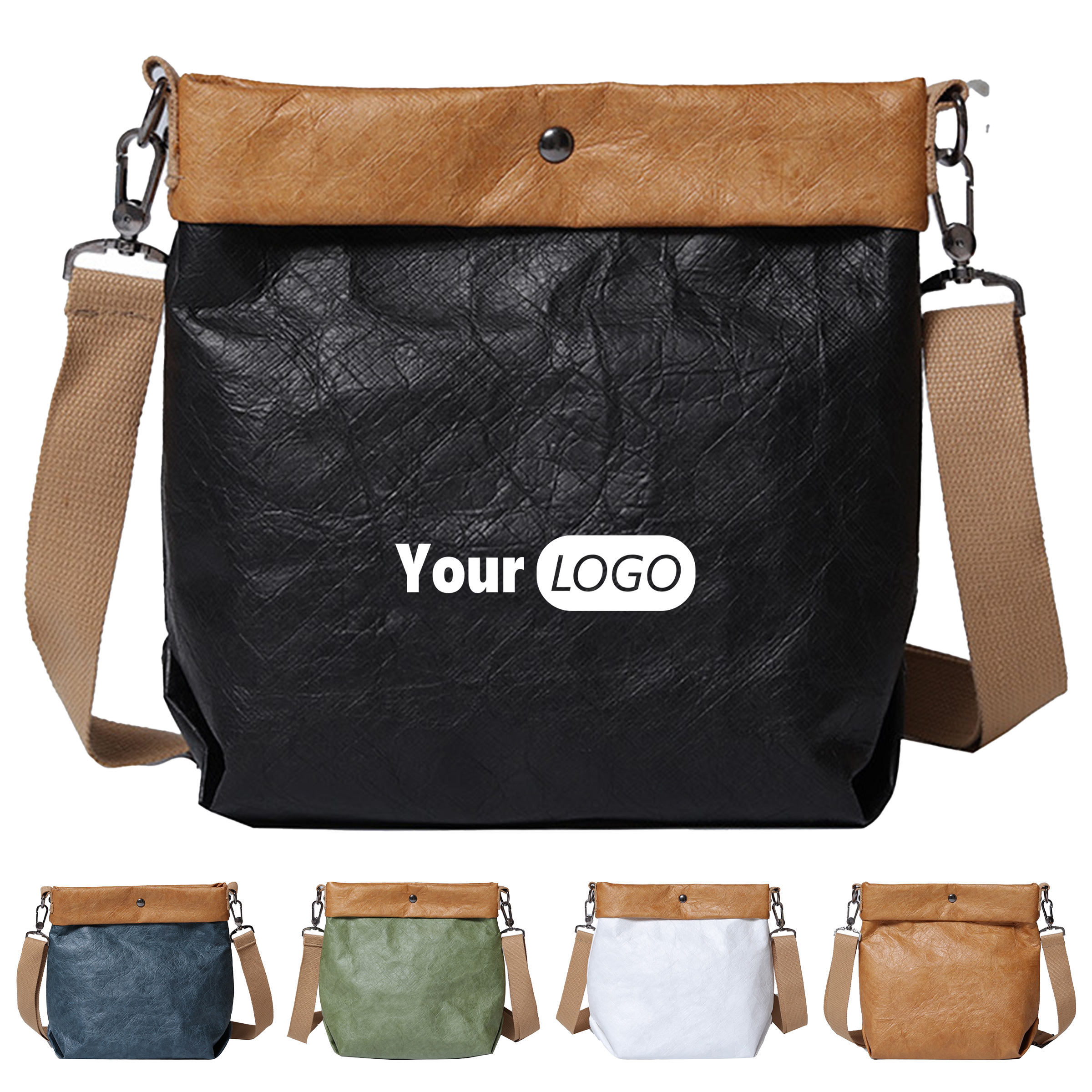 Tyvek Large Capacity Retro Shoulder Bag 7
