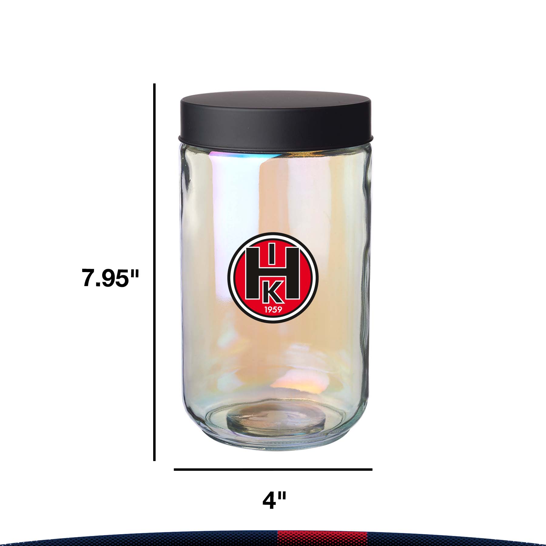 50 oz. Walem Luminous Glass Jars 4