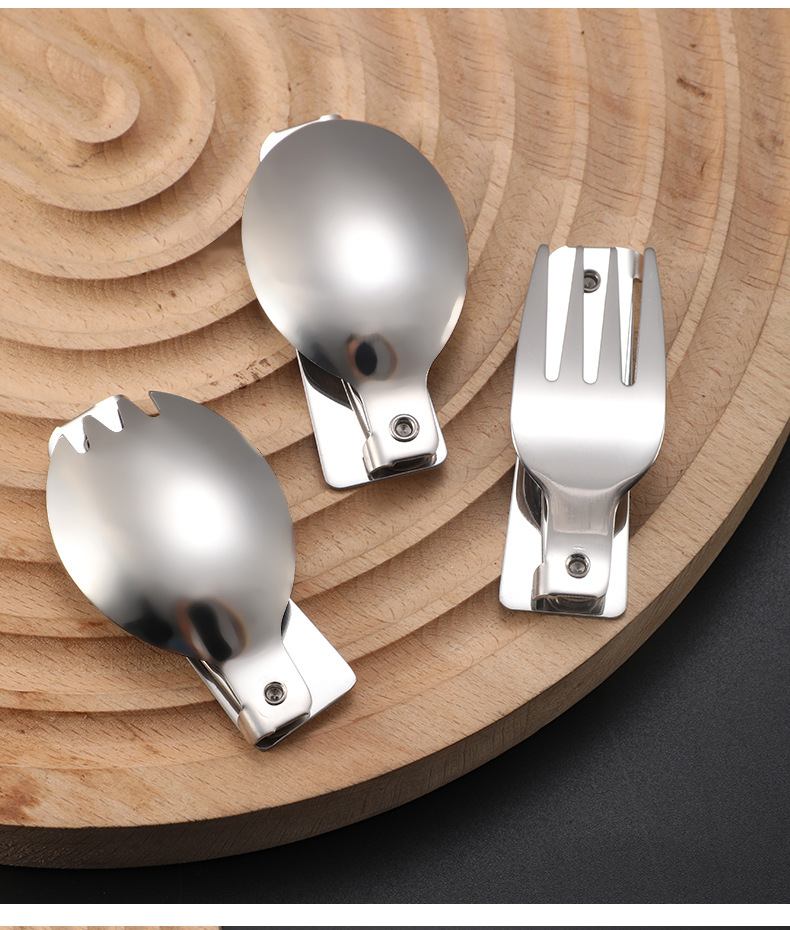 Foldable Fork / Spoon Set with Plastic Storage Case 5