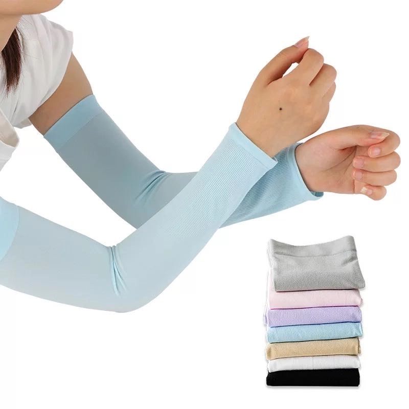 Unisex UV Protection Ice Silk Arm Sleeves for Outdoor Sports 7