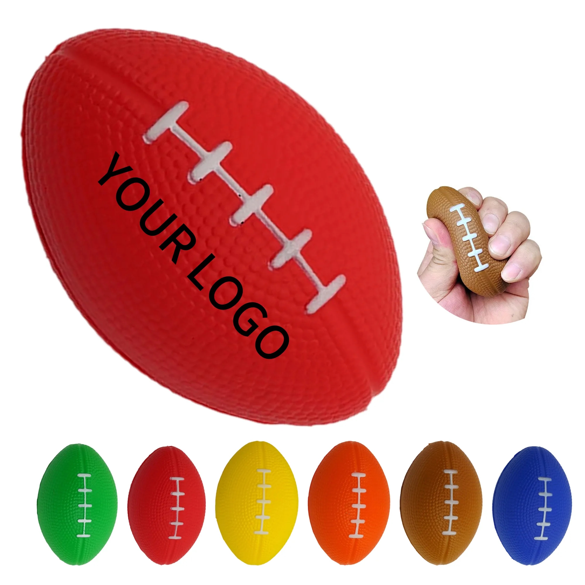 Custom Printed Rugby Stress Reliever 11