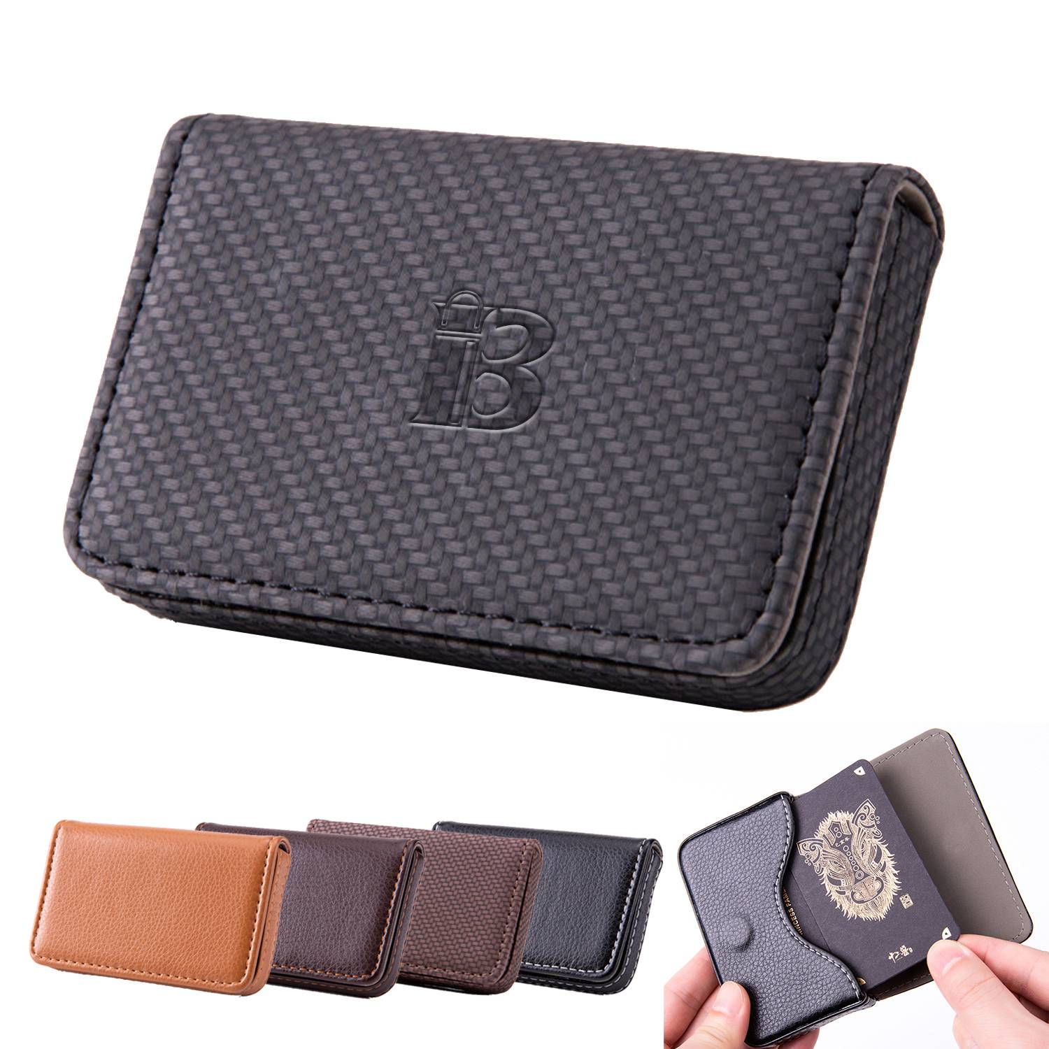 PU leather business card storage bag 3