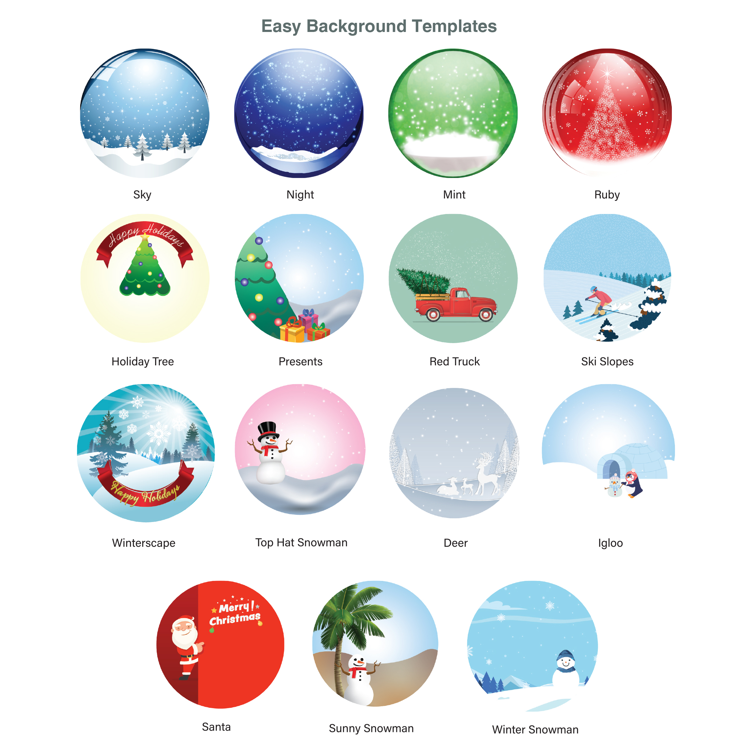 Spinner Snow Globe Holiday Ornament 5