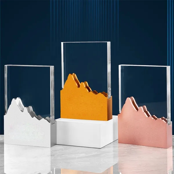 Crystal Metal Mountain Trophy Award 8