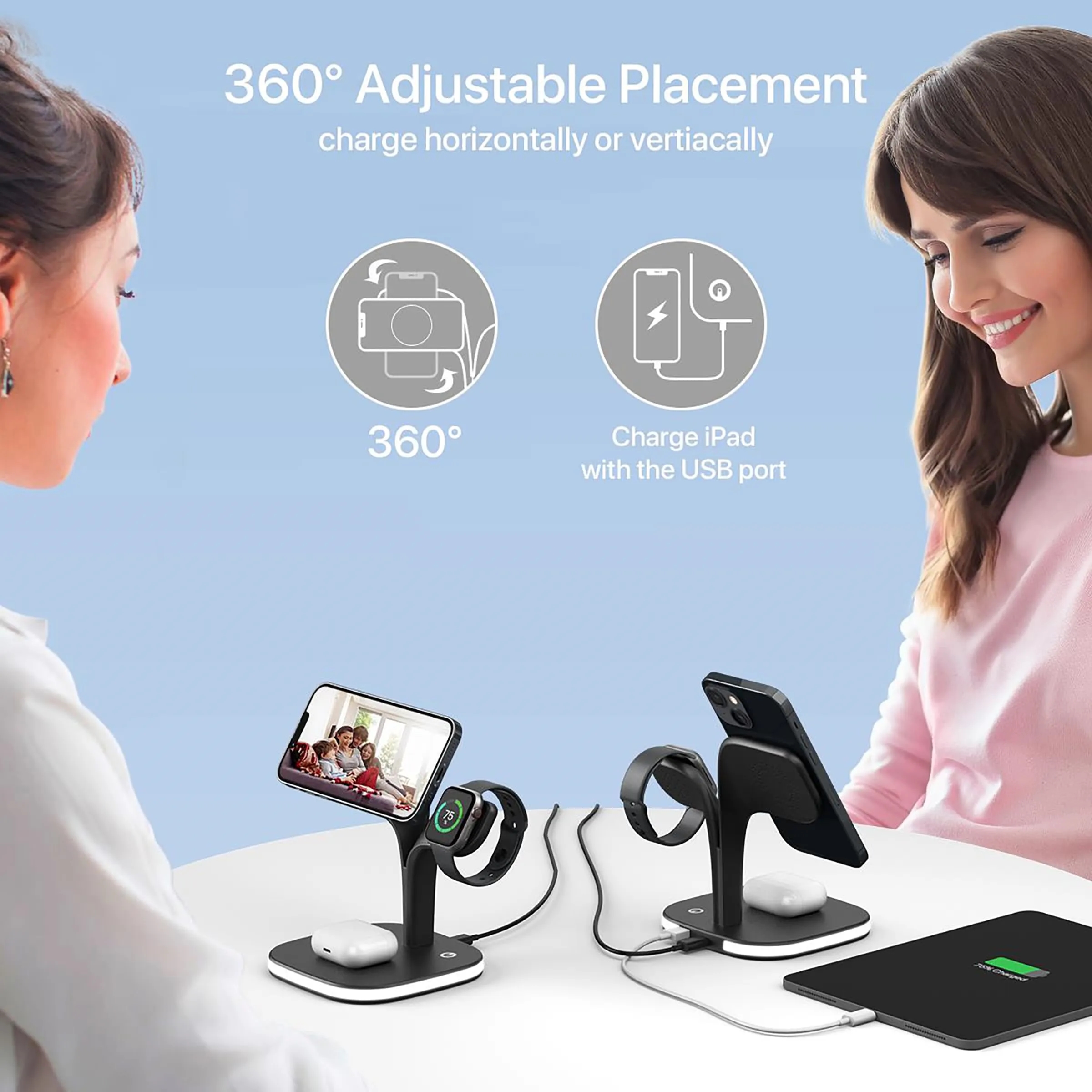 Wireless Charging Station for Magsafe Charger 6