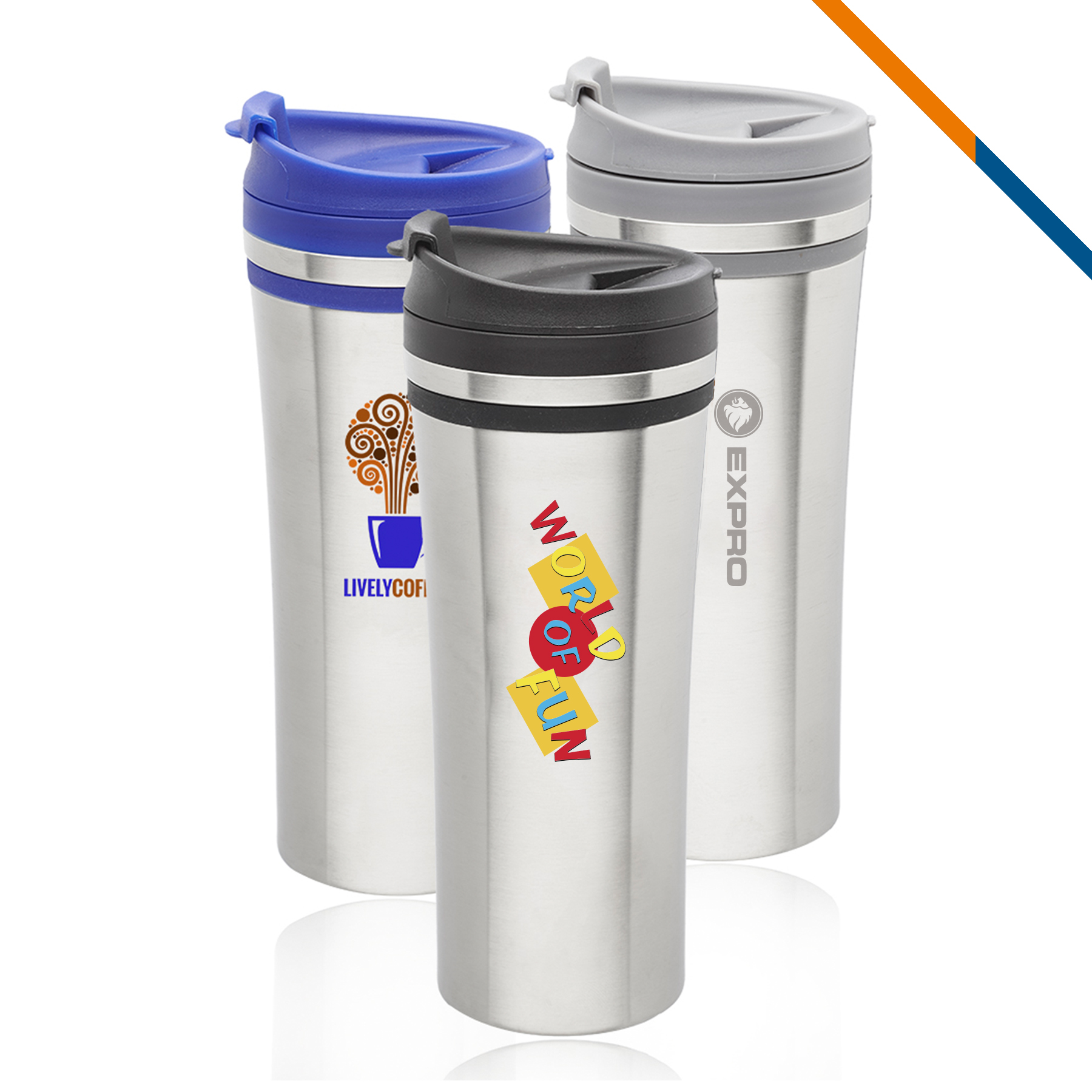 Clast Stainless Steel Travel Mug - 15 OZ. 2