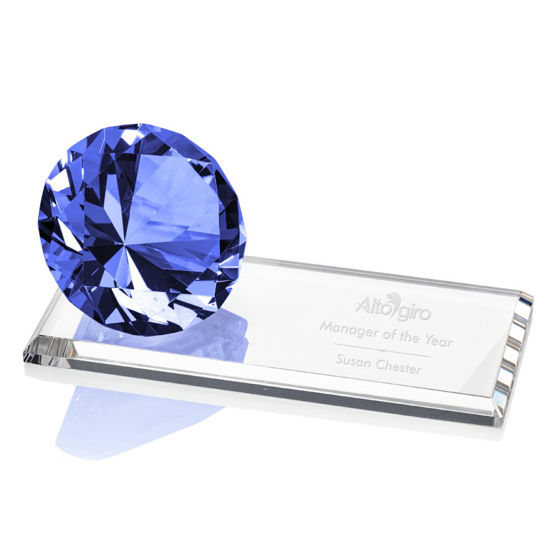 Gemstone Award on Starfire - Sapphire 10
