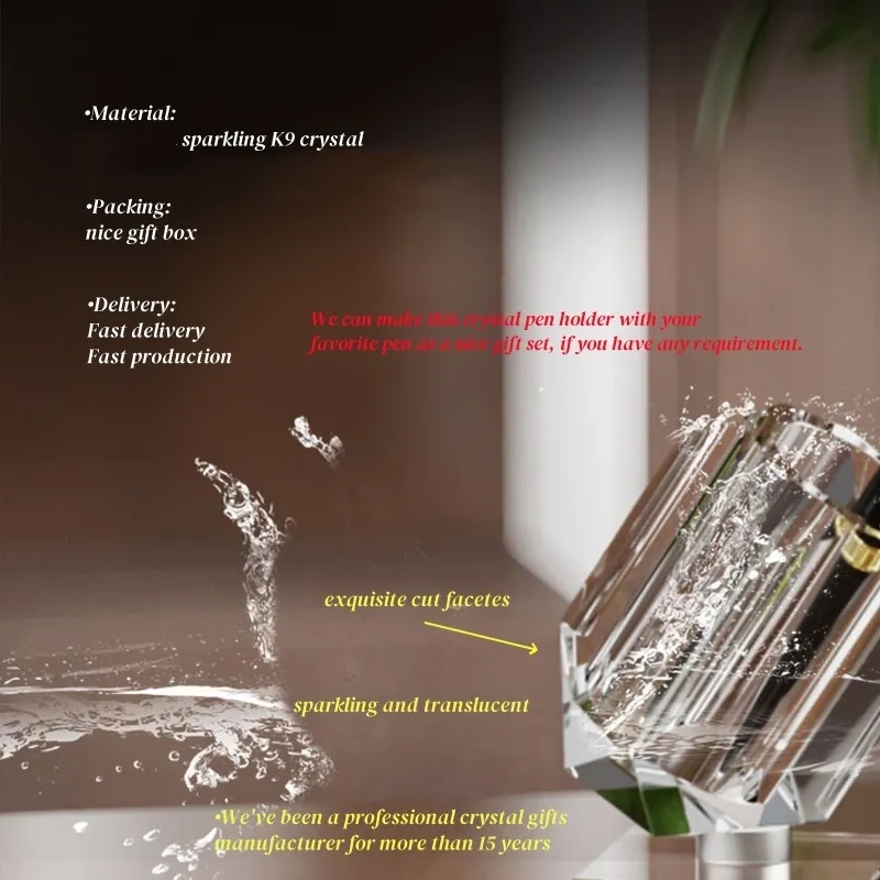Rotating Crystal Pen Holder Wholesale 4