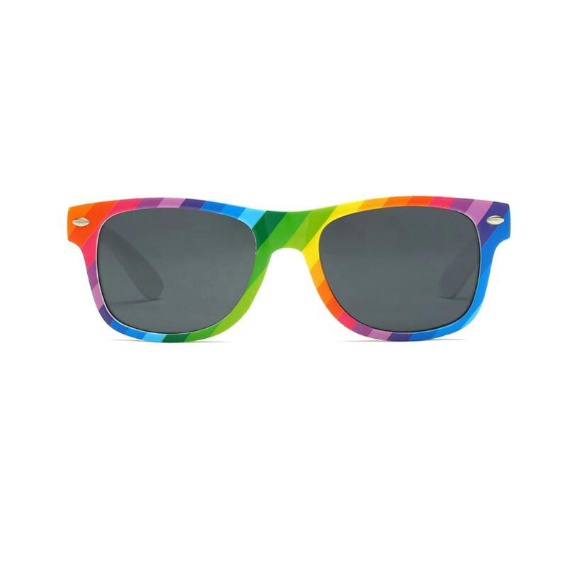 Gravity Shades Rainbow Color Rectangle Frame Sunglass 5