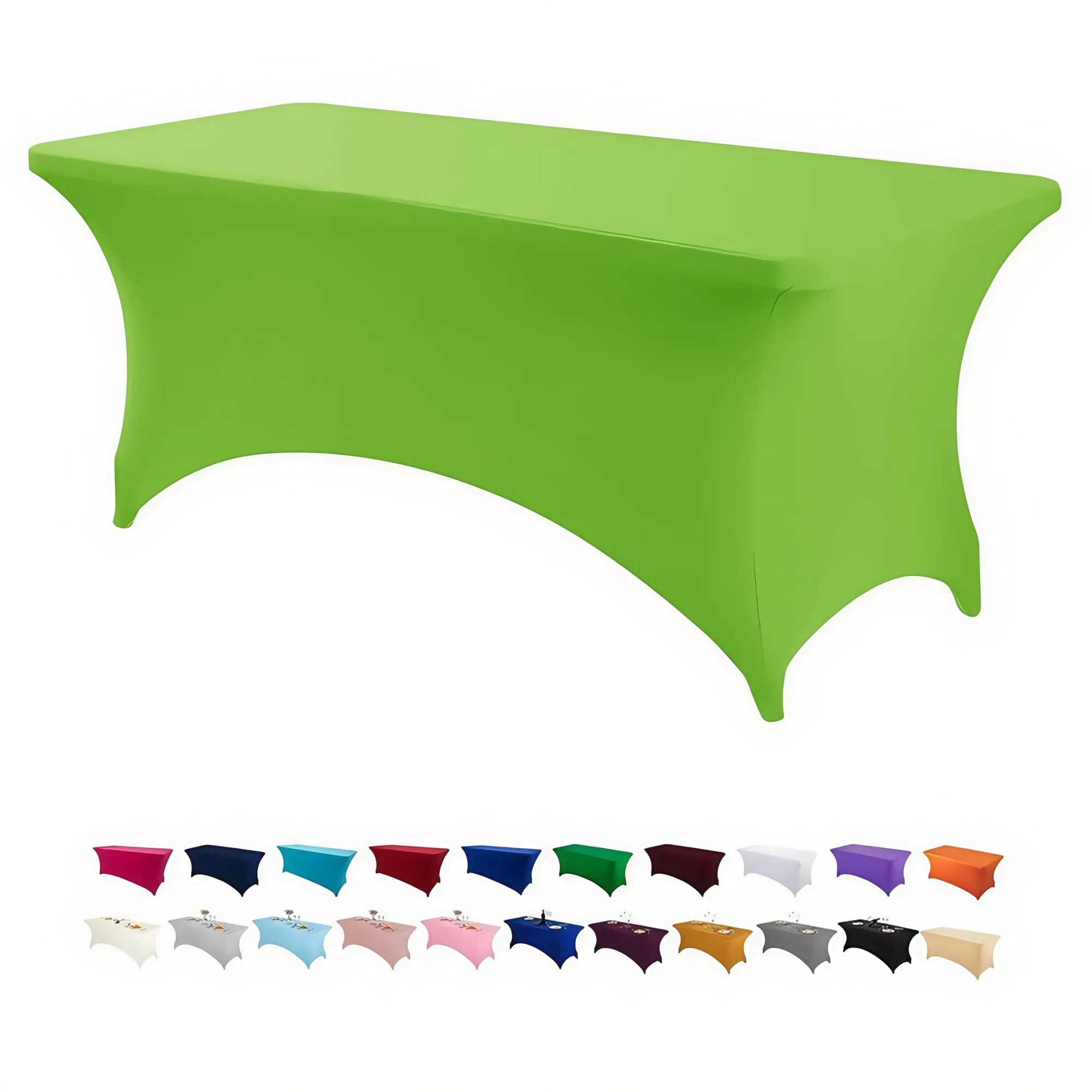 6FT Elastic Fitted Tablecloth 4