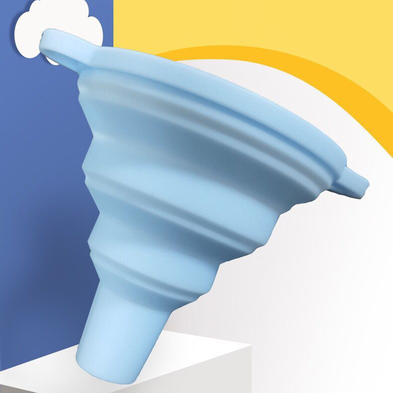Collapsible Silicone Funnels Foldable Kitchen Funnels for Water Bottle 11