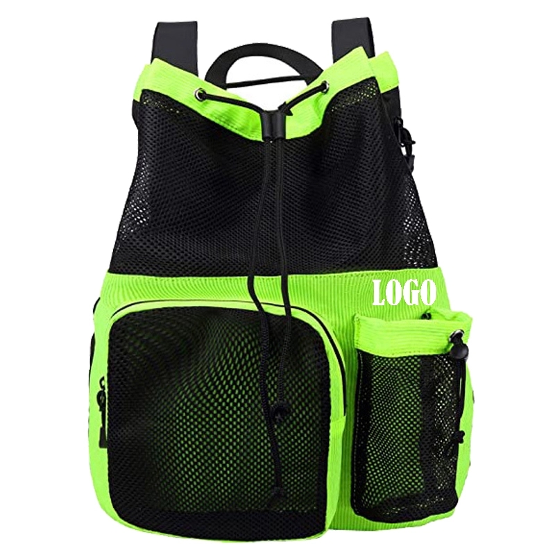 Large Mesh Drawstring Backpack With Shoe Bag 4
