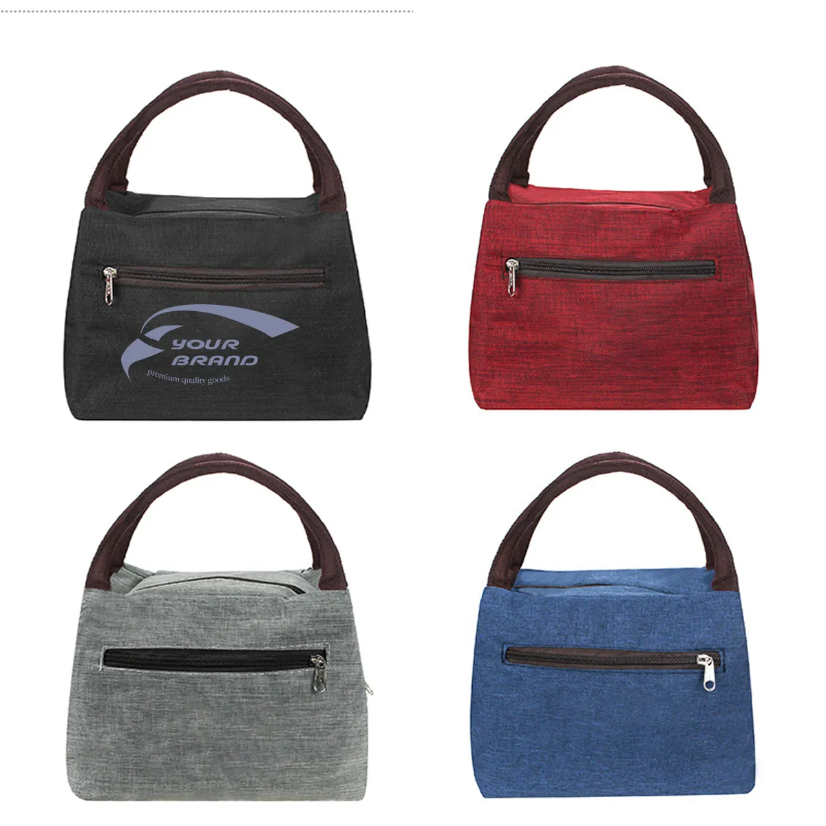 Reusable Insulation Lunch Bag Cooler Handbag 5
