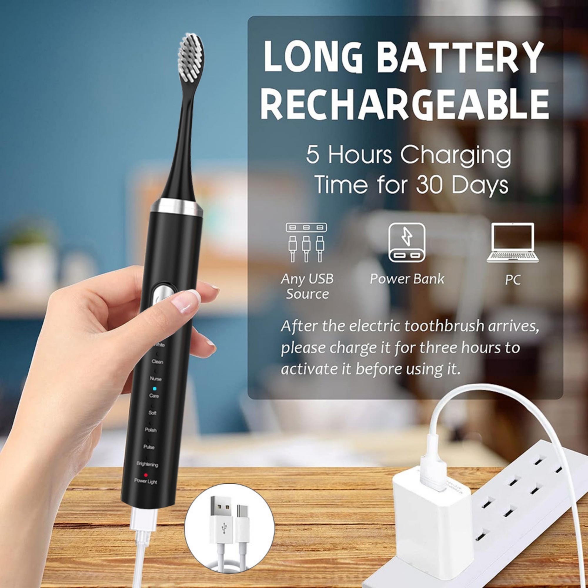 8-Mode Sonic Electric Toothbrush 2