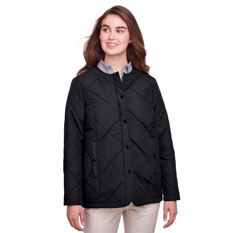 UltraClub Ladies' Dawson Quilted Hacking Jacket 8