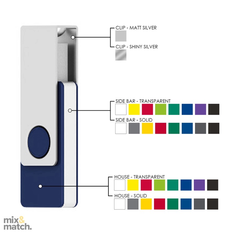 USB with Metal Clip 32GB 6