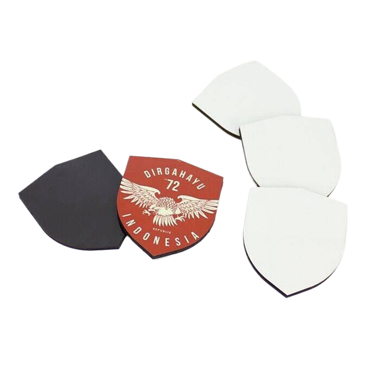 Shield Shaped Sublimation MDF Fridge Magnet 4