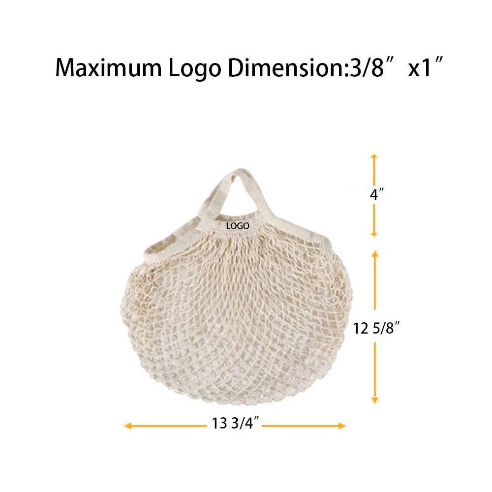 Portable Reusable Mesh Grocery Bags, custom tote bag with logo imprint 3
