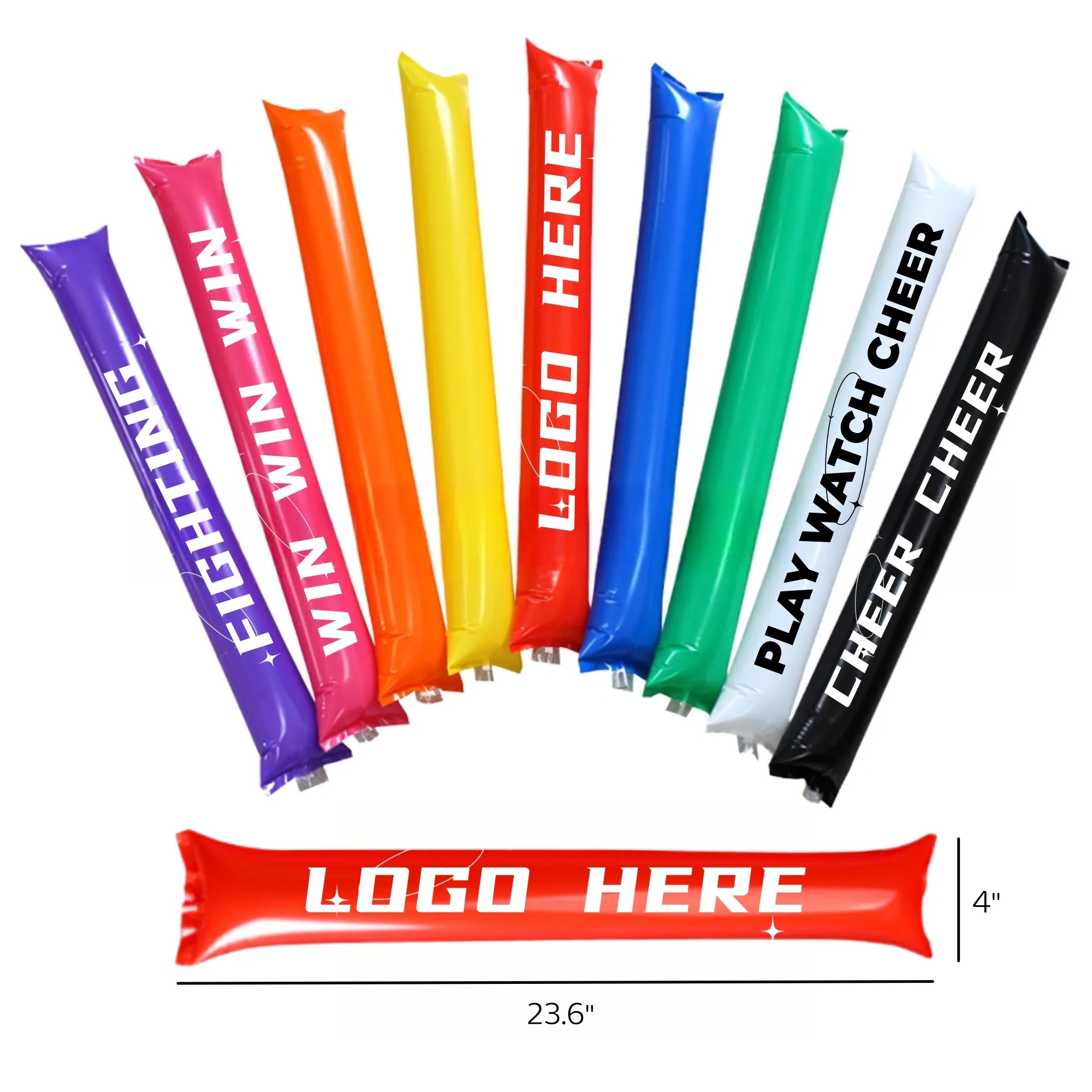 Reusable Cheering Thicken Inflatable Thunder Stick MOQ100