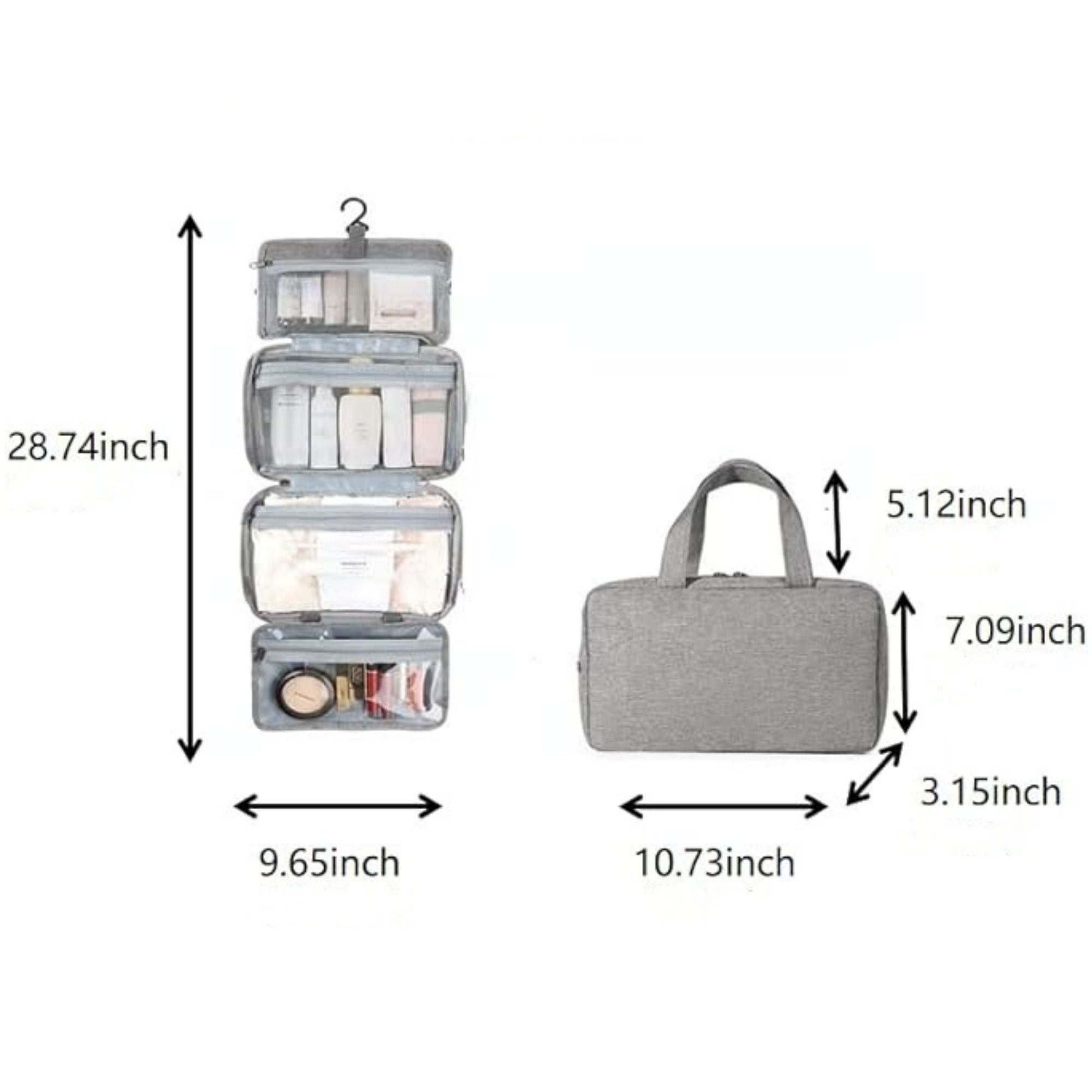 Large Toiletry Bag With Hanging Hook 2