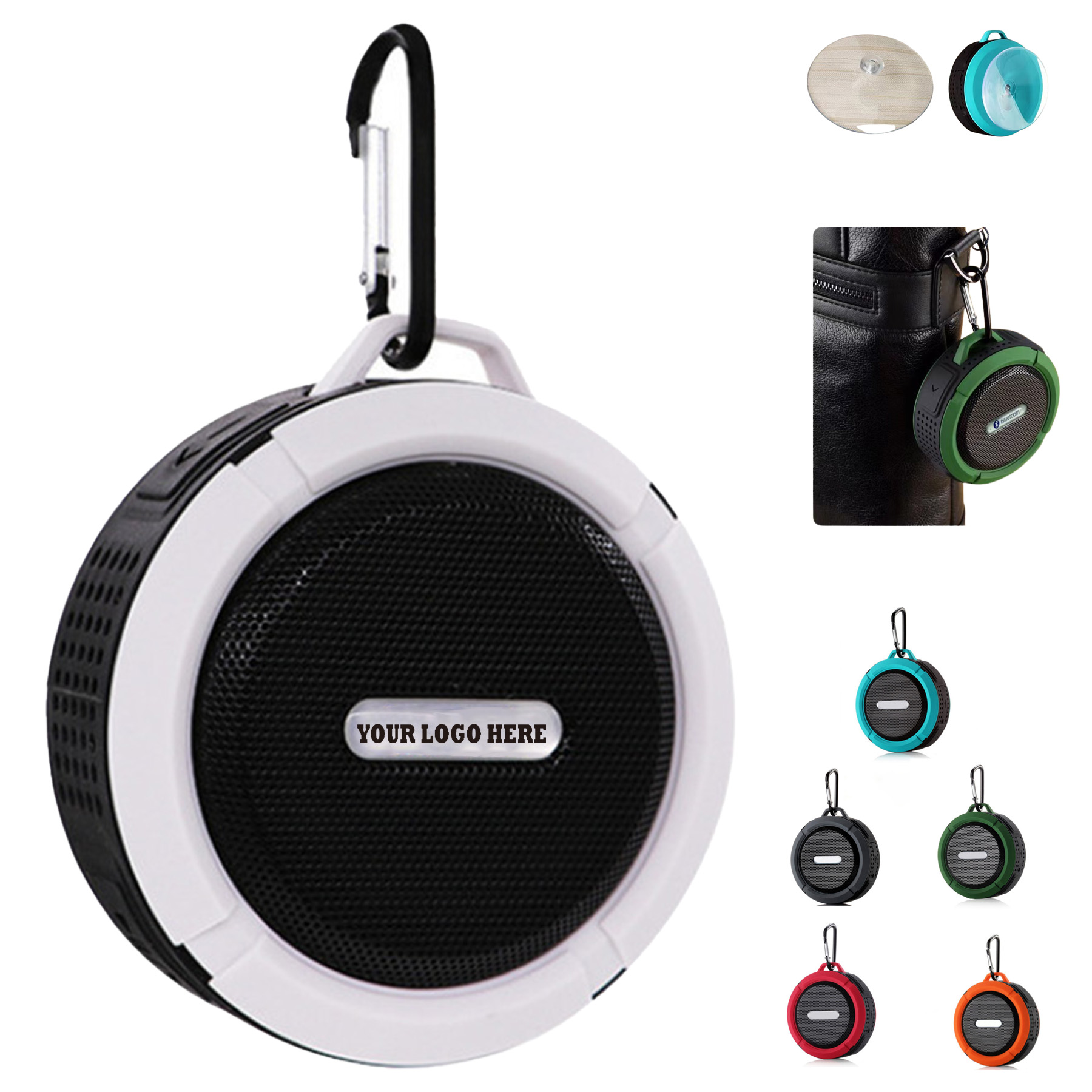 Portable Wireless Bluetooth Speaker with Suction Cup 2