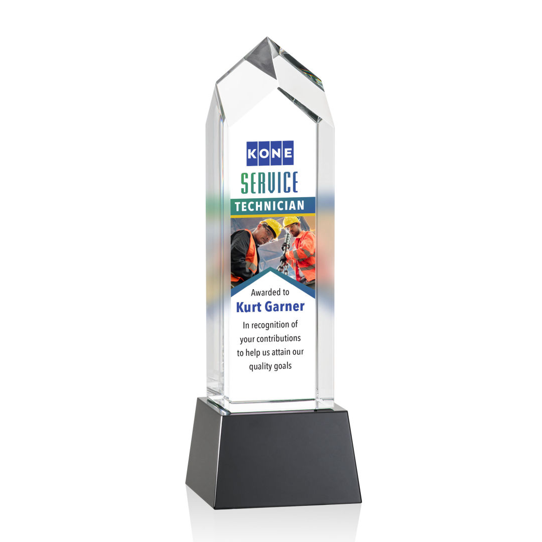 Clarington VividPrint™ Award on Base - Black 7