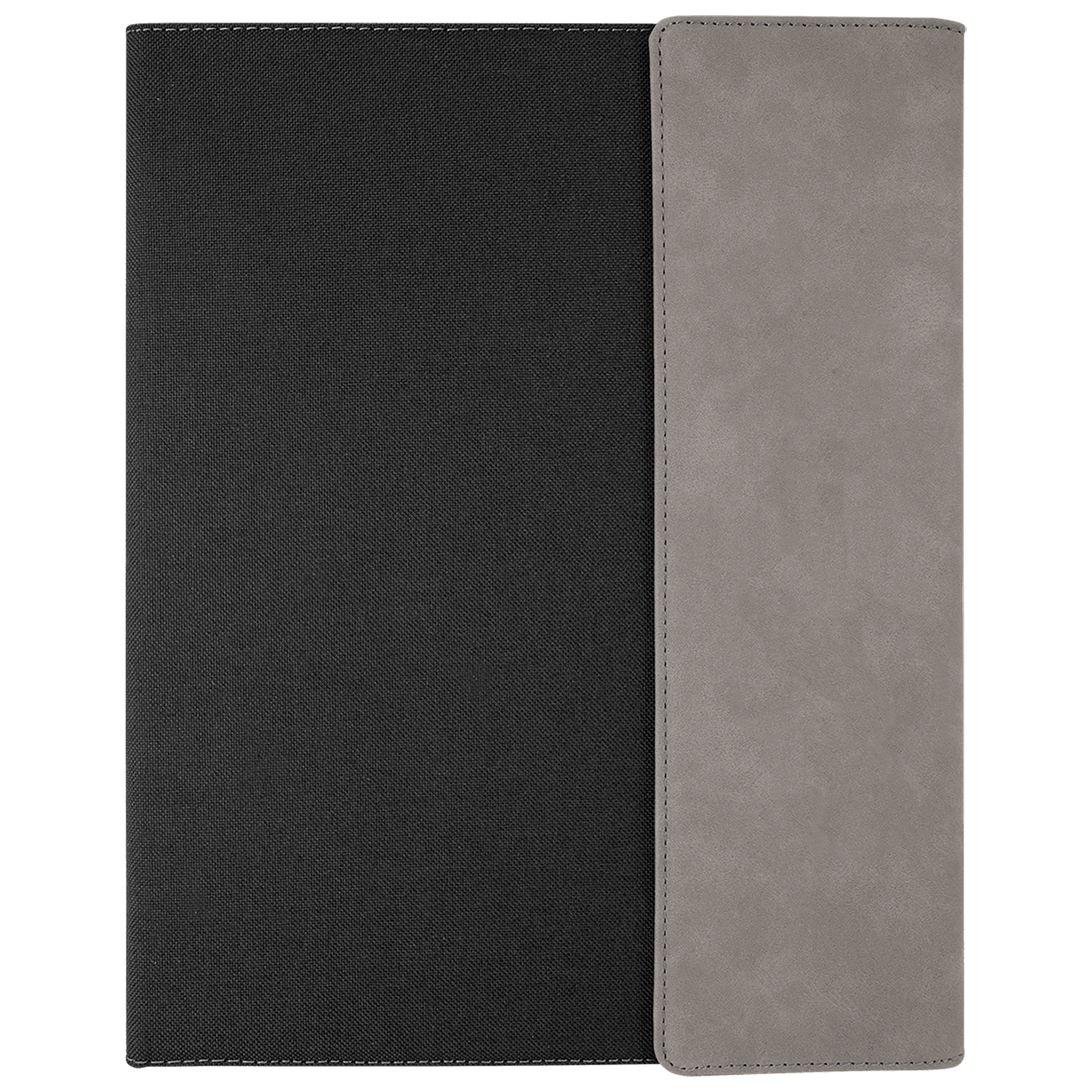 9" x 12" Gray Leatherette & Black Canvas Portfolio 4