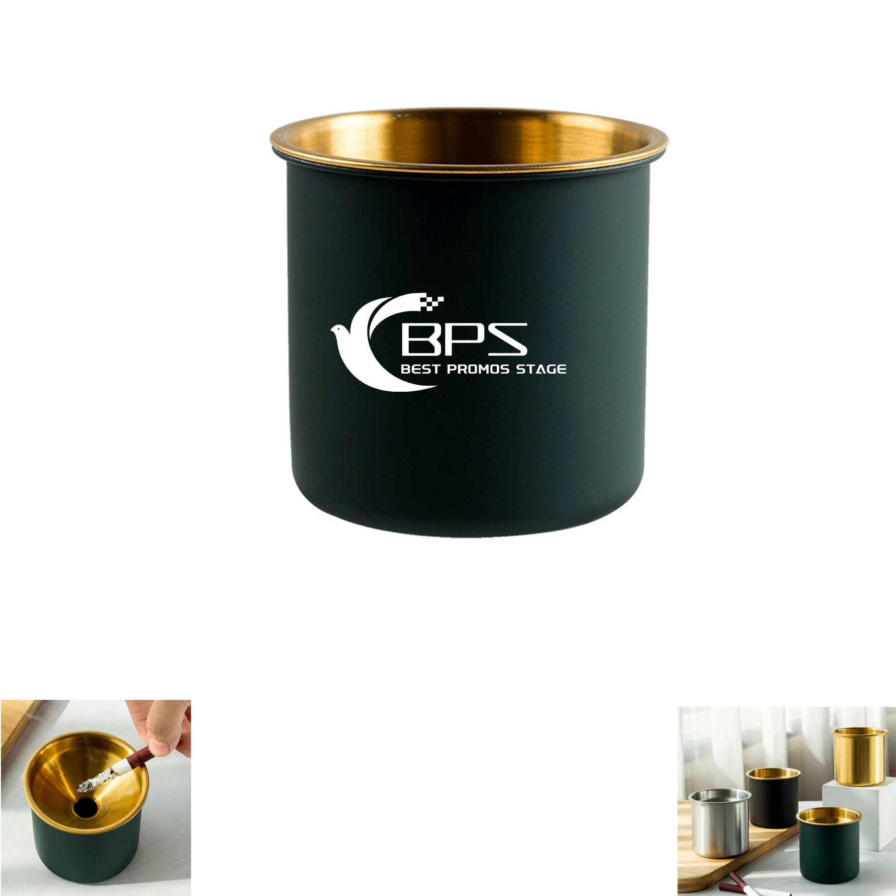 Stainless Steel Funnel Ashtray 2