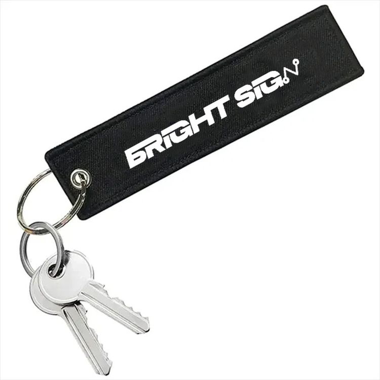 Personalized Double-Sided Embroidered Key Tag 3