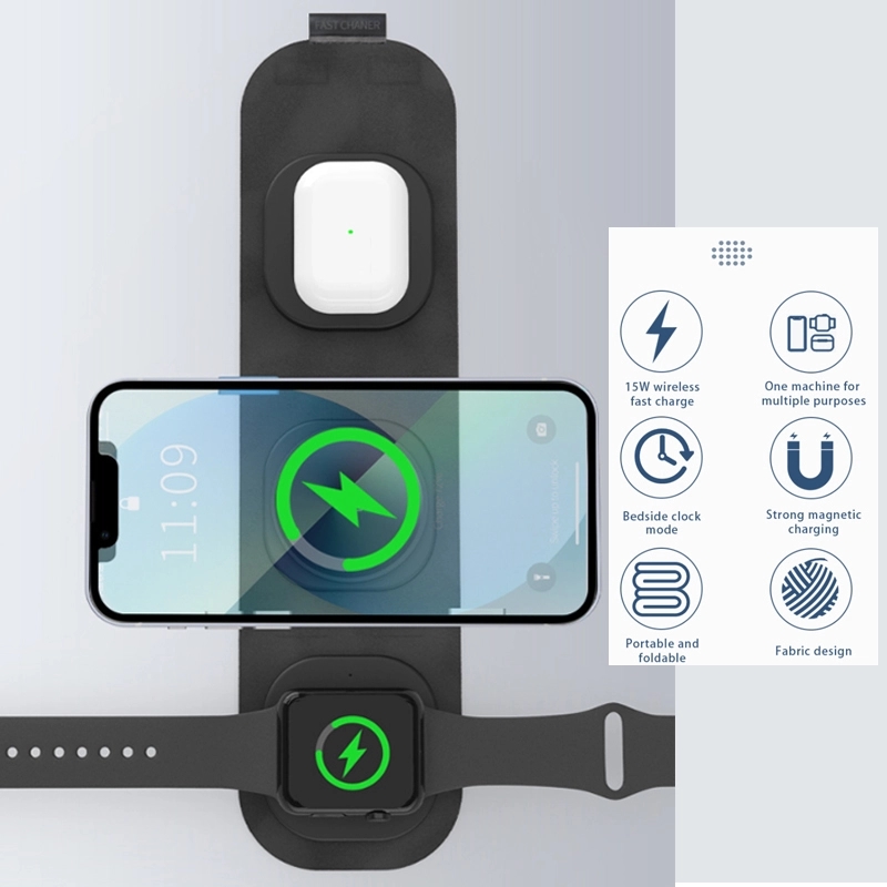 Magnetic 3 In 1 Wireless Charging 7