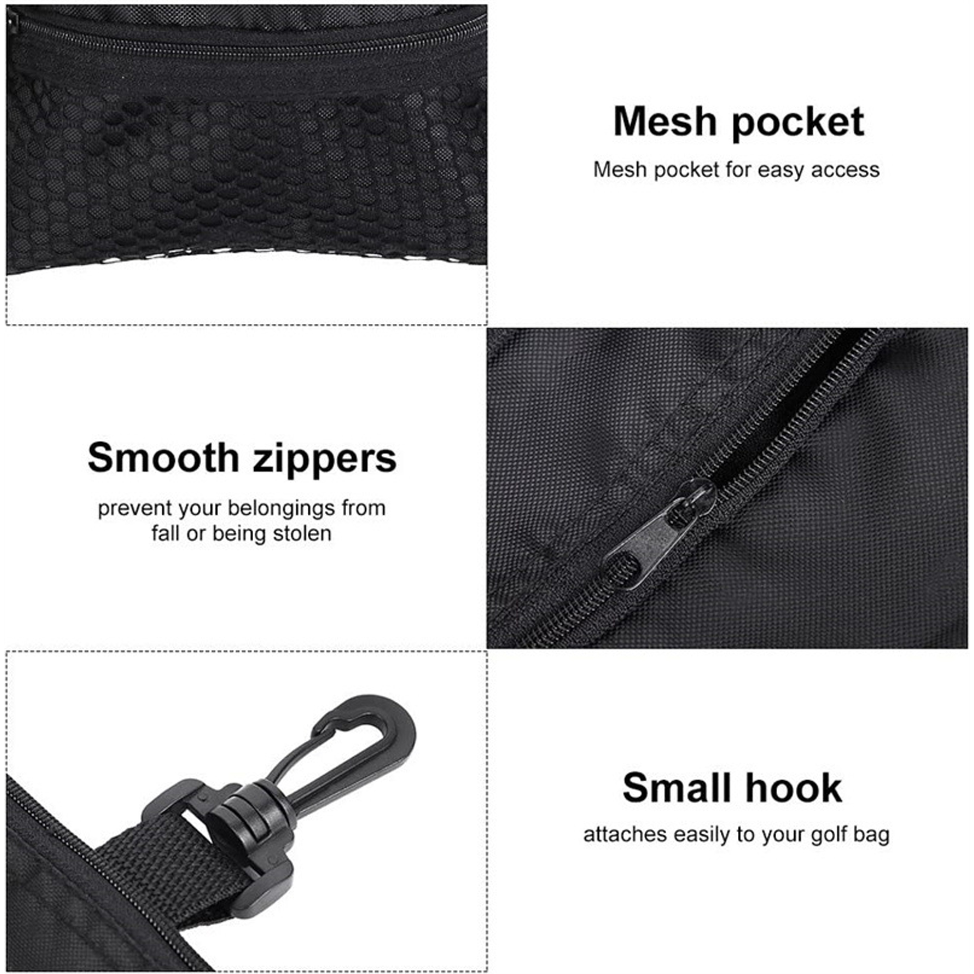 Golf Ball Carry Bag with Easy Clip-On Feature 4